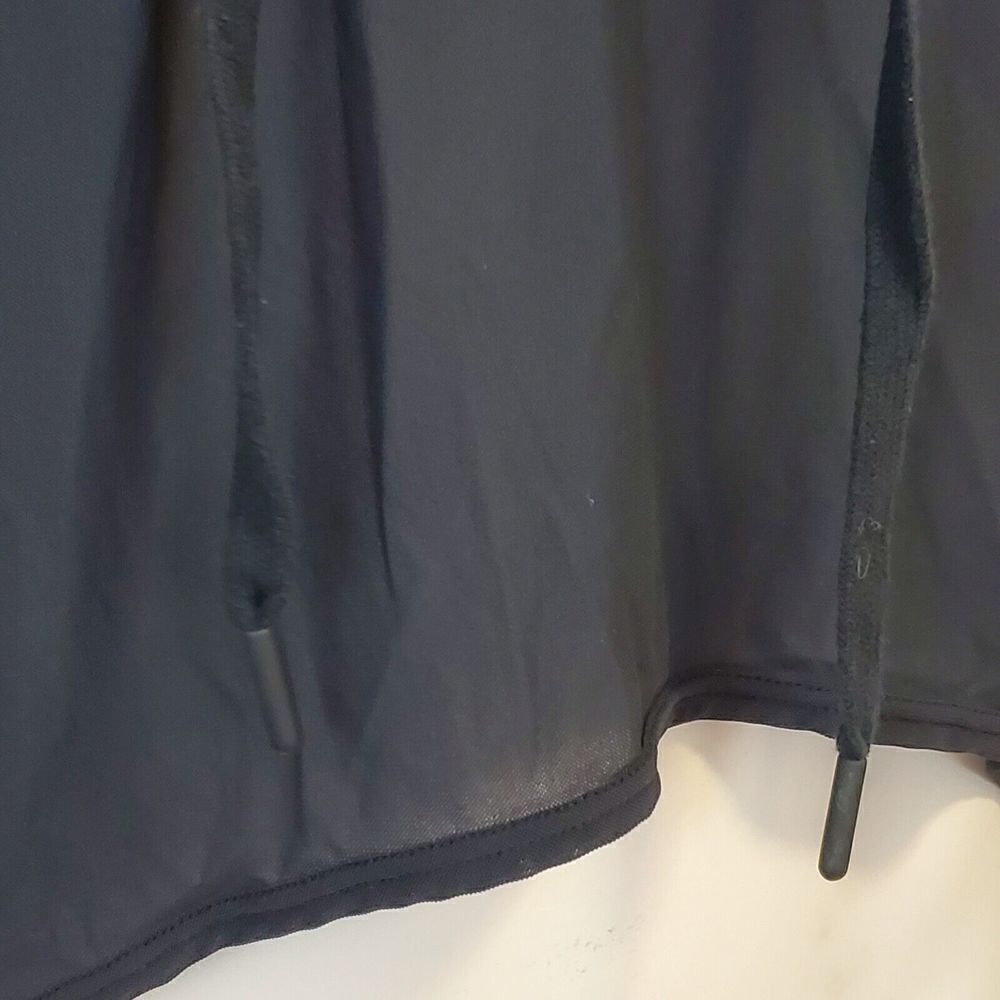 GYMSHARK BLACK AURA Funnel Neck HOODIE sweatshirt‎ Size S Sheer Back/Front - Picture 4 of 10
